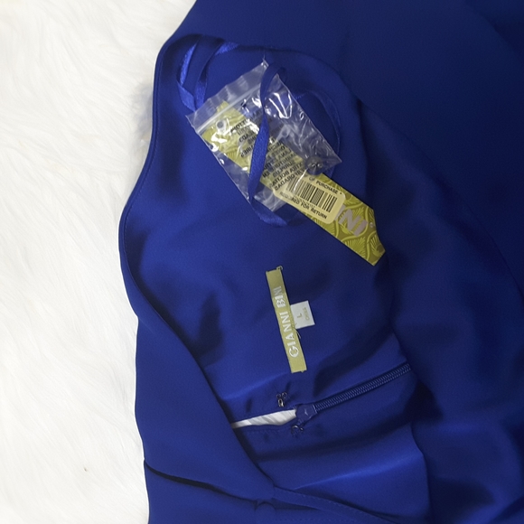 Gianni Bini Cobalt Blue Susan Romper Sz L - Picture 3 of 5